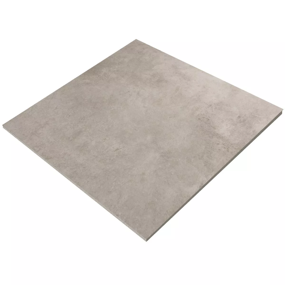 Lattialaatta Oyama Metallin Näköinen 60x60cm Vaalean Harmaa