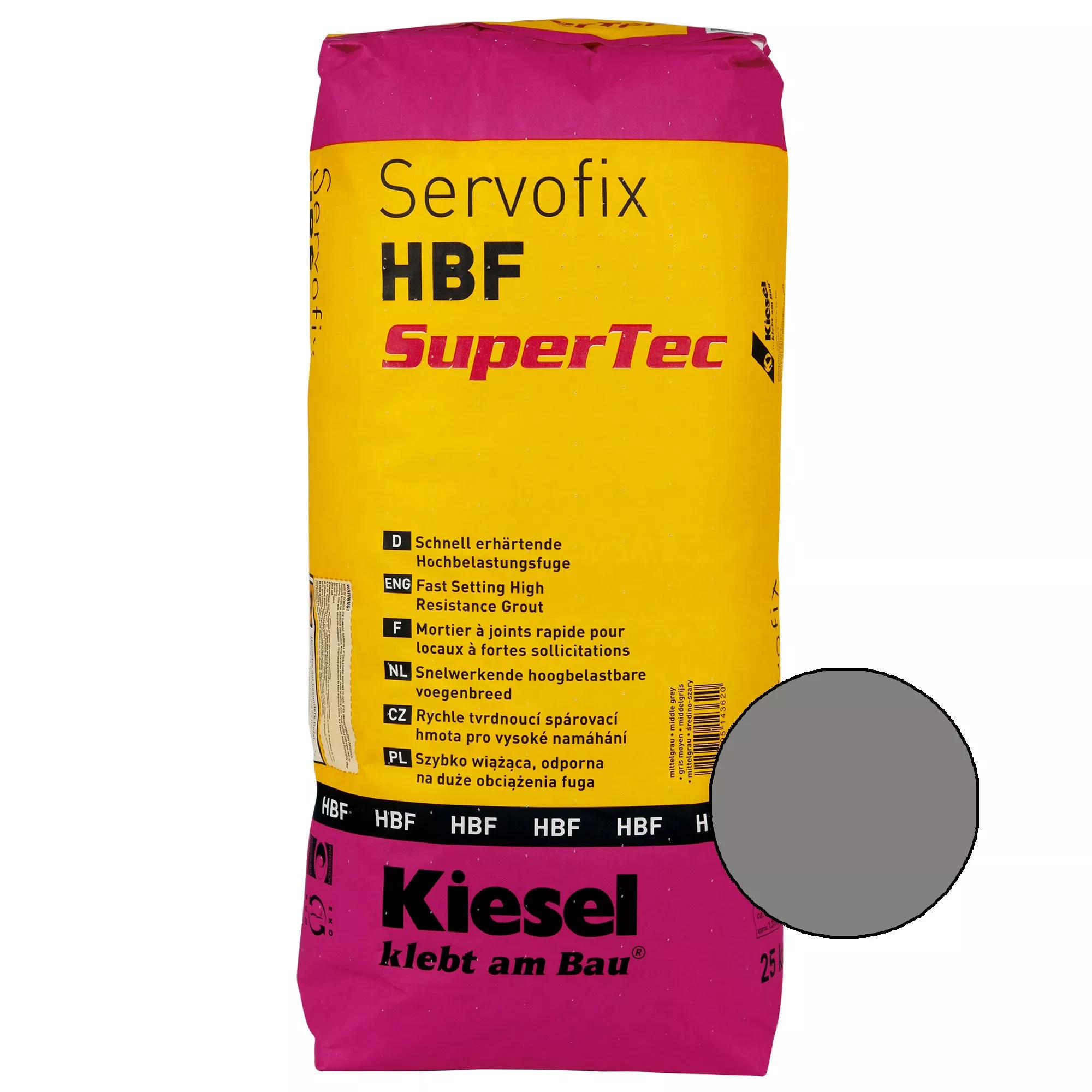 Kiesel Servofix HBF SuperTec Vaalean Harmaa 25KG