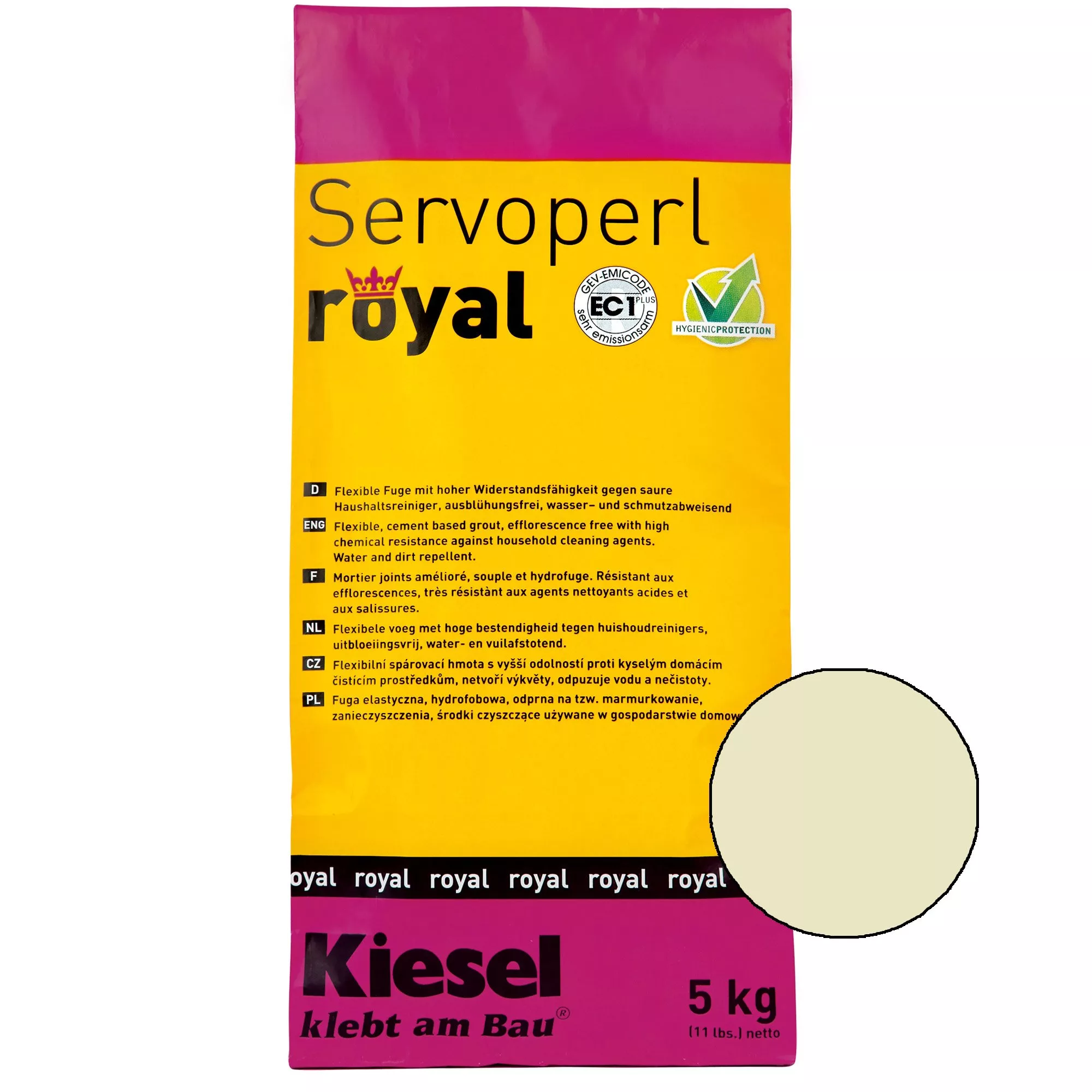 Kiesel Servoperl royal - saumayhdiste - 5kg jasmiinia