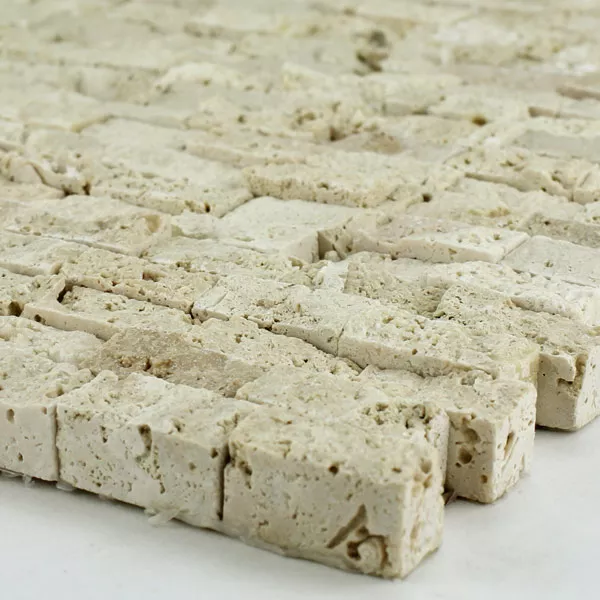 Mosaiikki Laatat Marmori Seinälle Päin Brickstones Beige