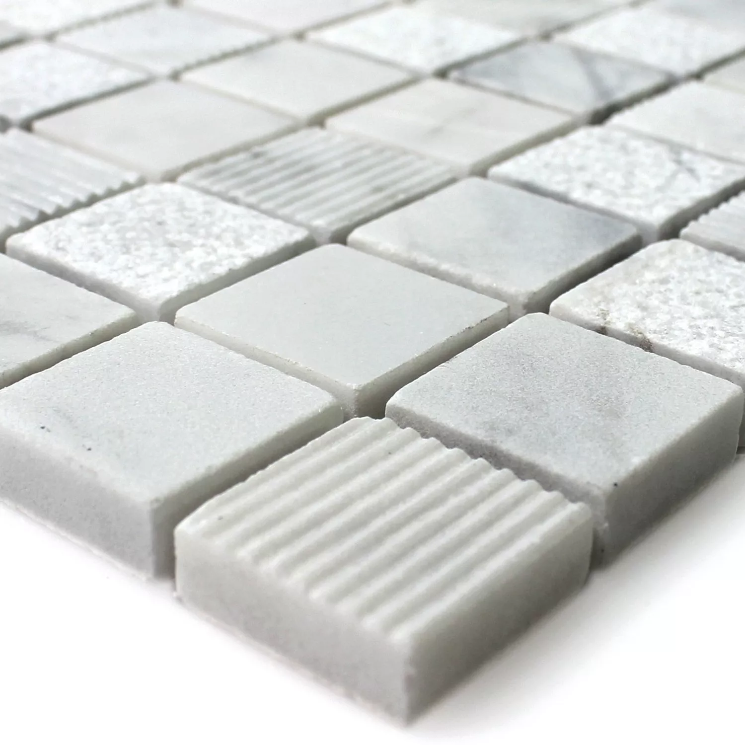 Mosaiikki Laatat Luonnonkivi Carrara Valkoinen Mosaiikki Laatat Luonnonkivi Carrara Valkoinen