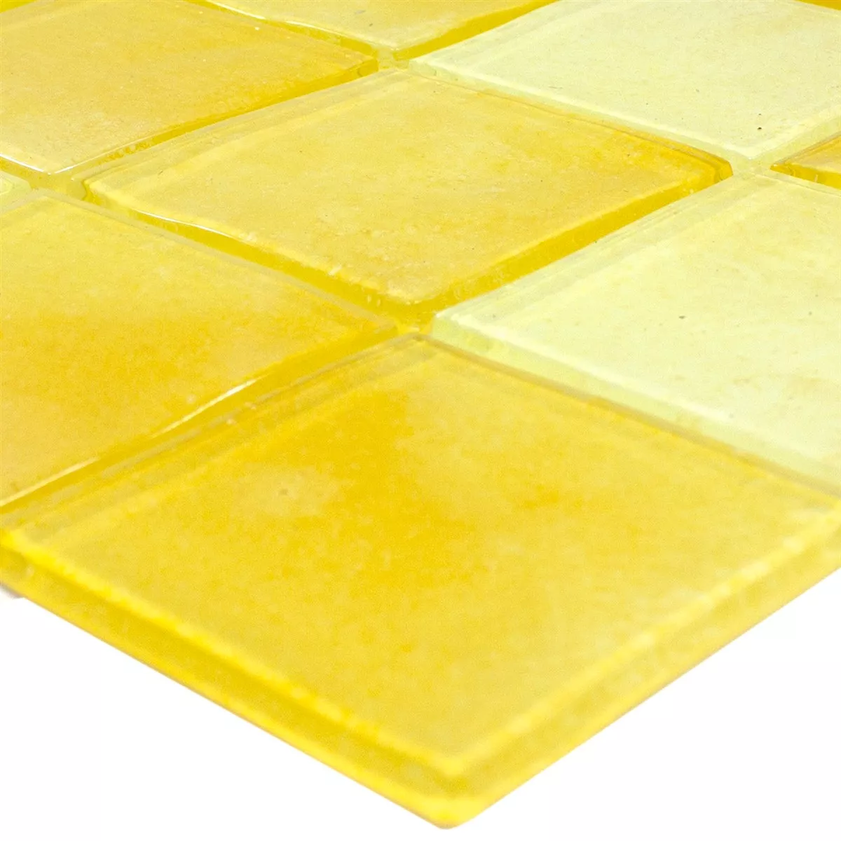 Lasimosaiikki Argos Keltainen 48x48x4 mm