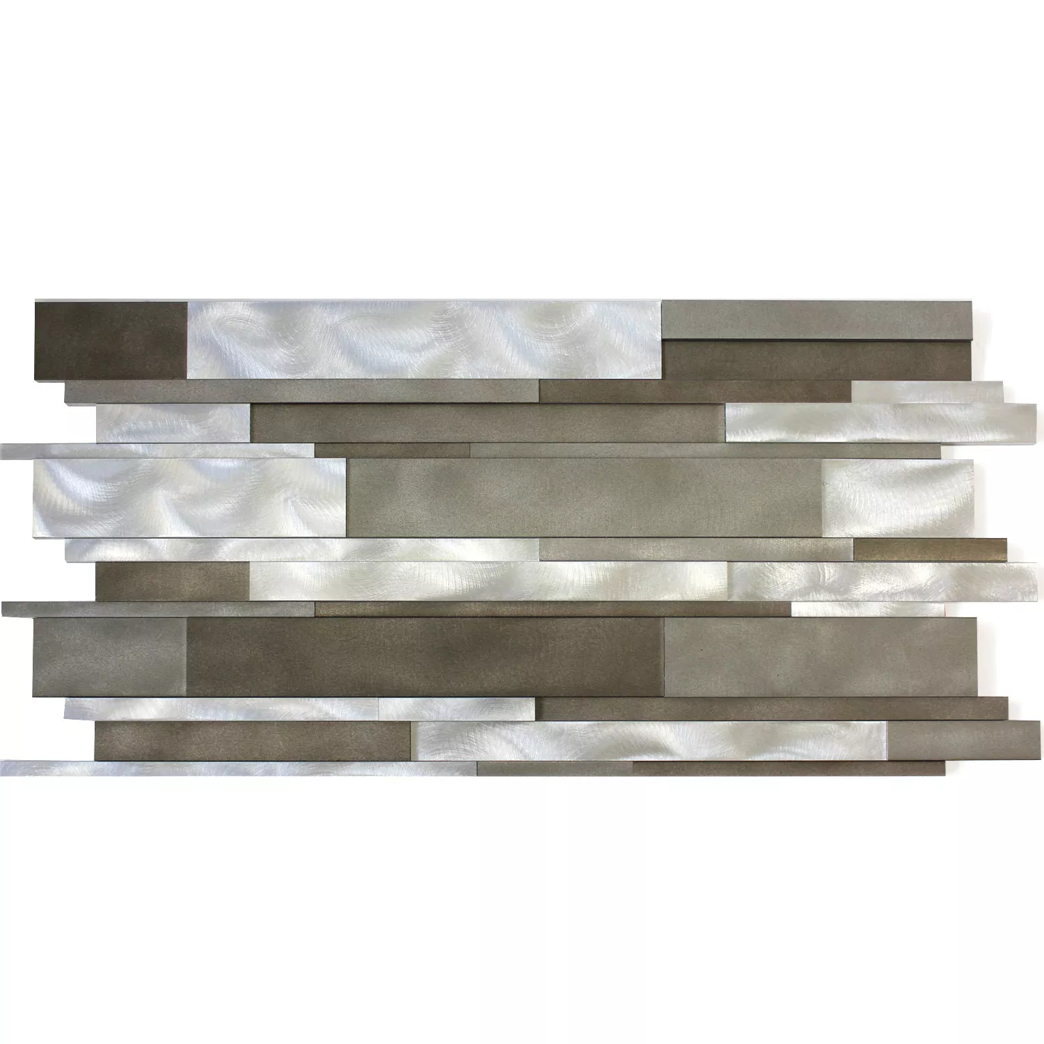 Mosaiikki Laatat Alumiini Metalli Talara Muta Mix 300x600mm