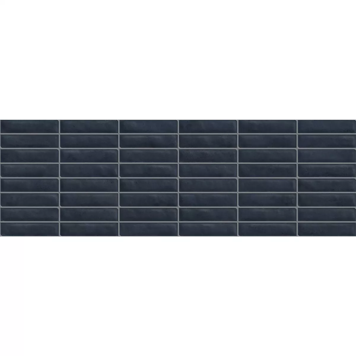 Ferrum Blau Glänzend 24x74 cm