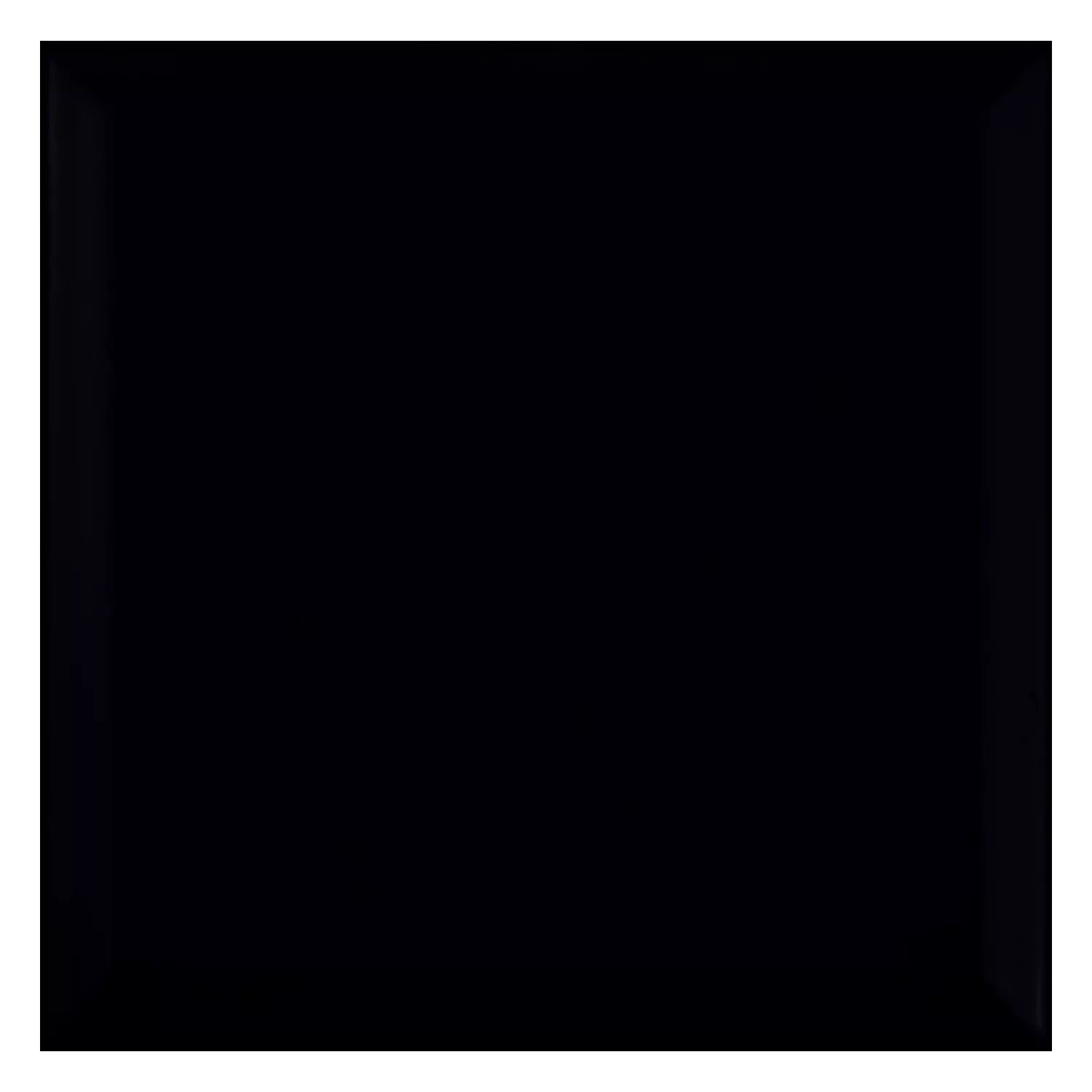 Metro laatta Musta Himmeä 20x20 cm Fasetilla Freetown Negro