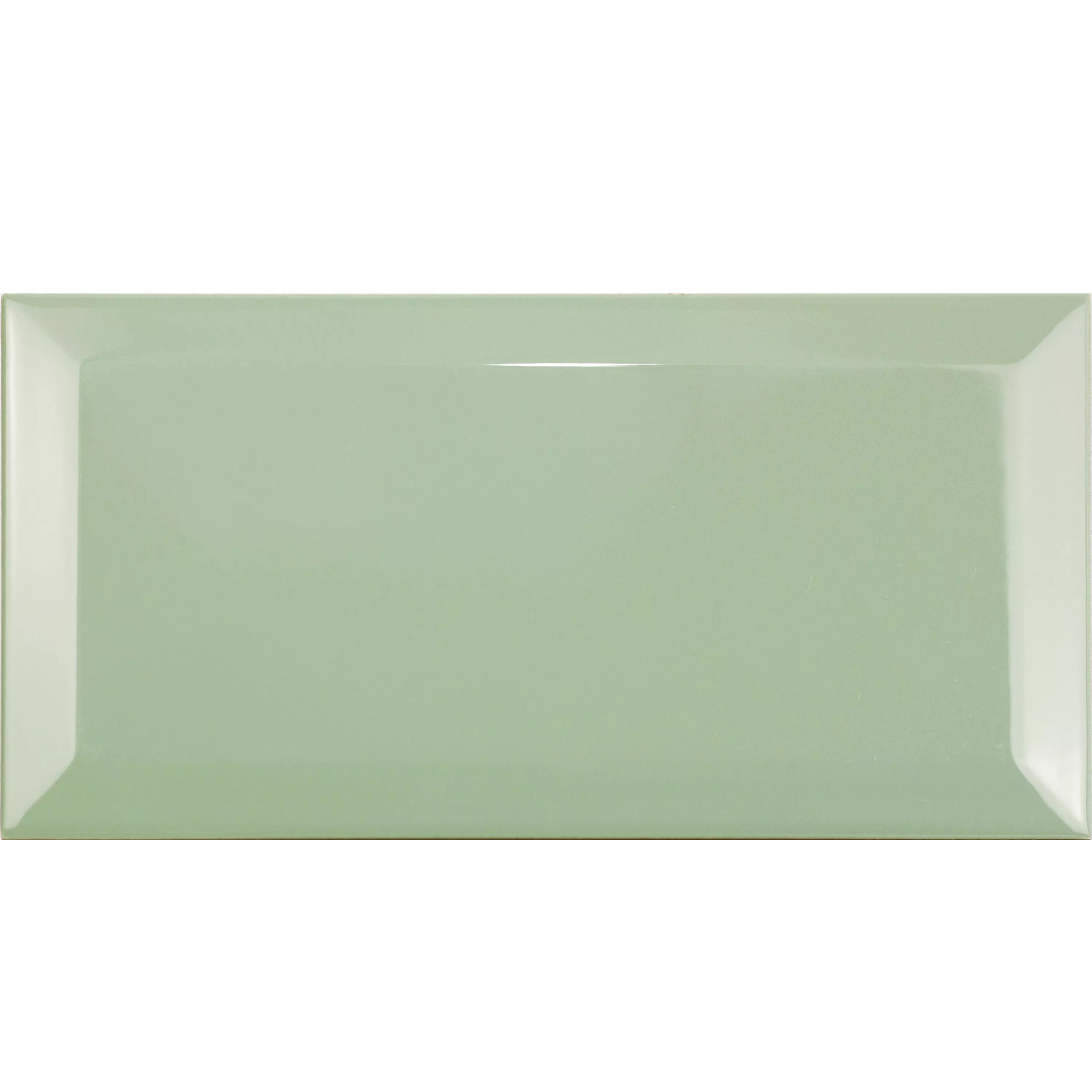 Metro Seinä Tiilet Brussel Fasetilla 10x20x0,7cm Verde Metro Seinä Tiilet Brussel Fasetilla 10x20x0,7cm Verde