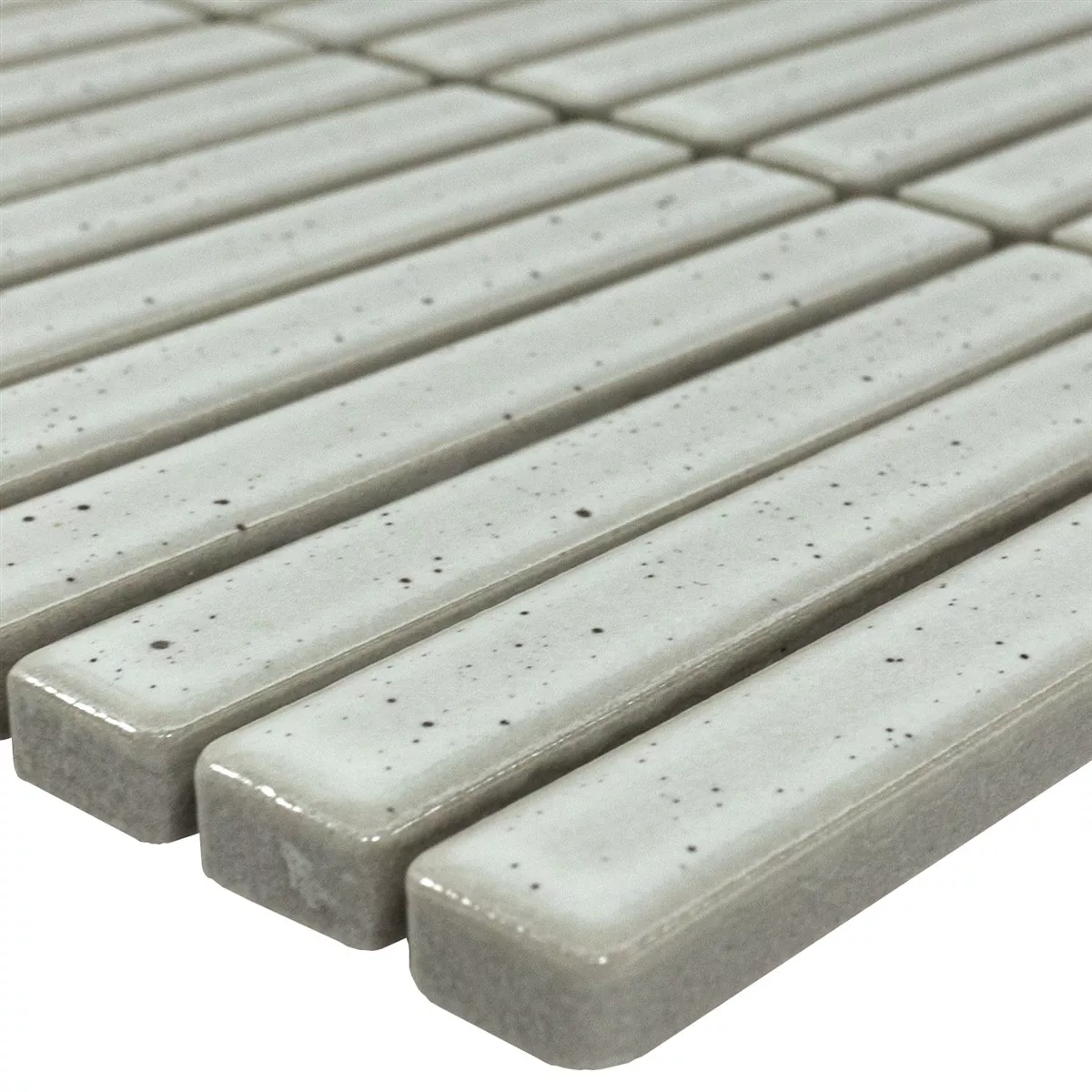 Mosaiikki Laatta Wallachia Vanha Valkoinen Kimaltelevaa 12x92x8 mm