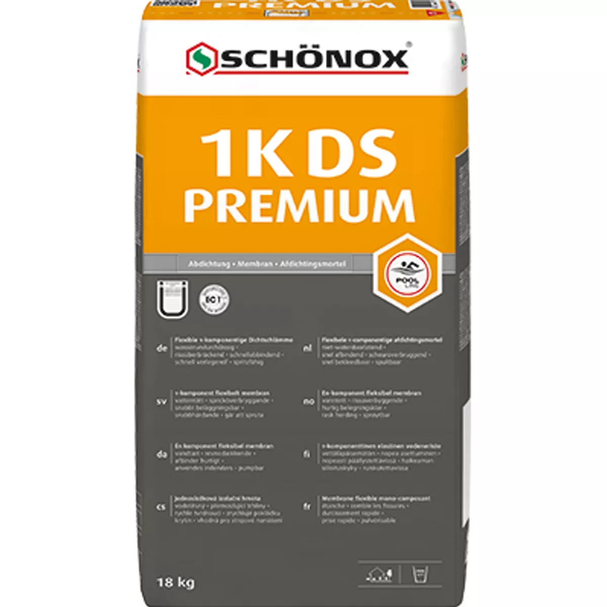 Schönox 1K-DS PREMIUM - tiivistysliete / tiiviste (18 kg)