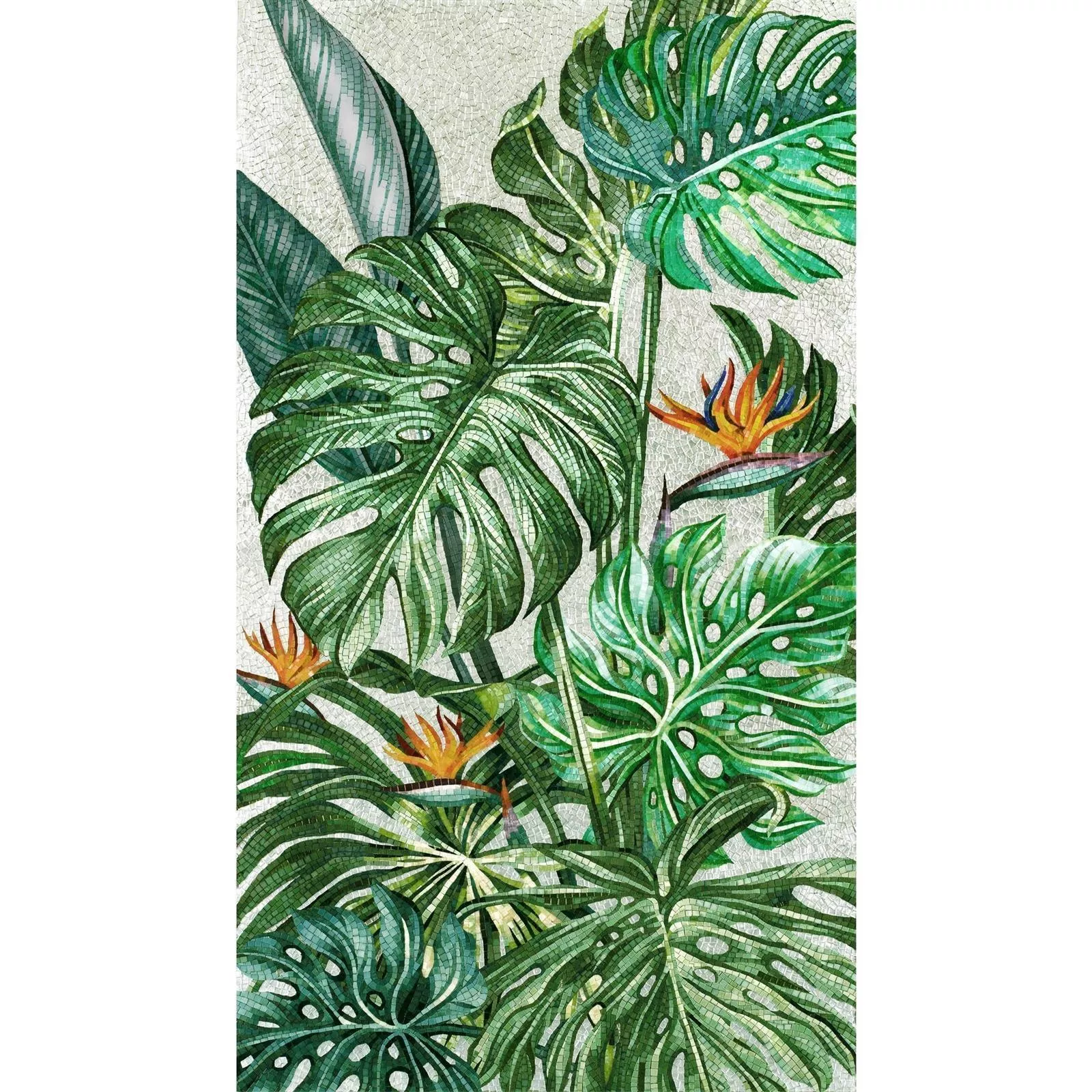 Lasimosaiikki Kuva Greenenergy 130x240cm