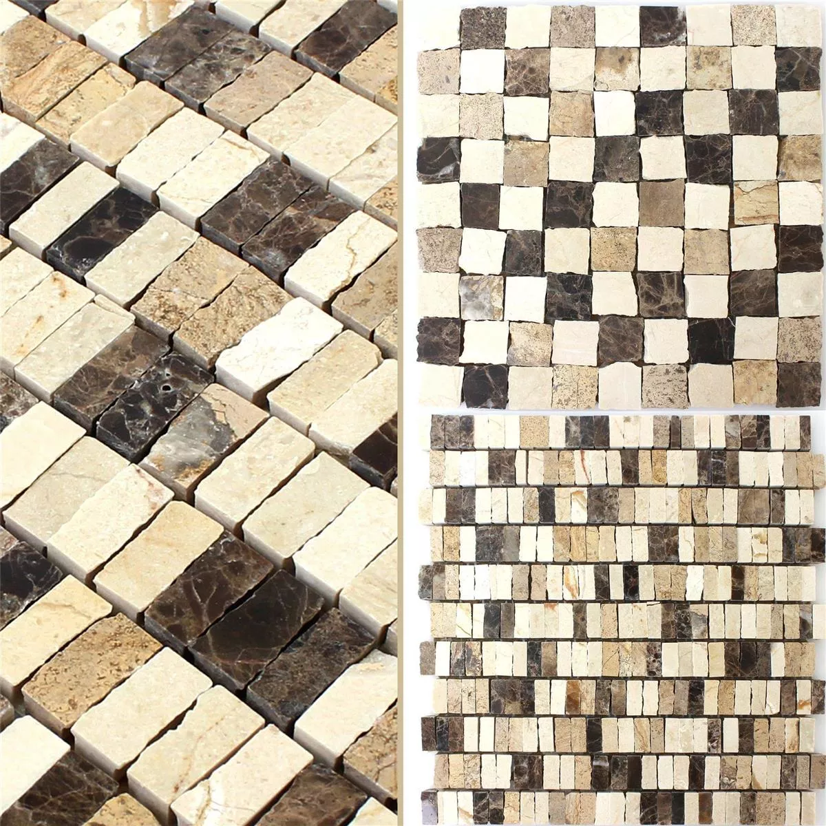 Mosaiikki Laatat Zoltan Beige Crema Emperador