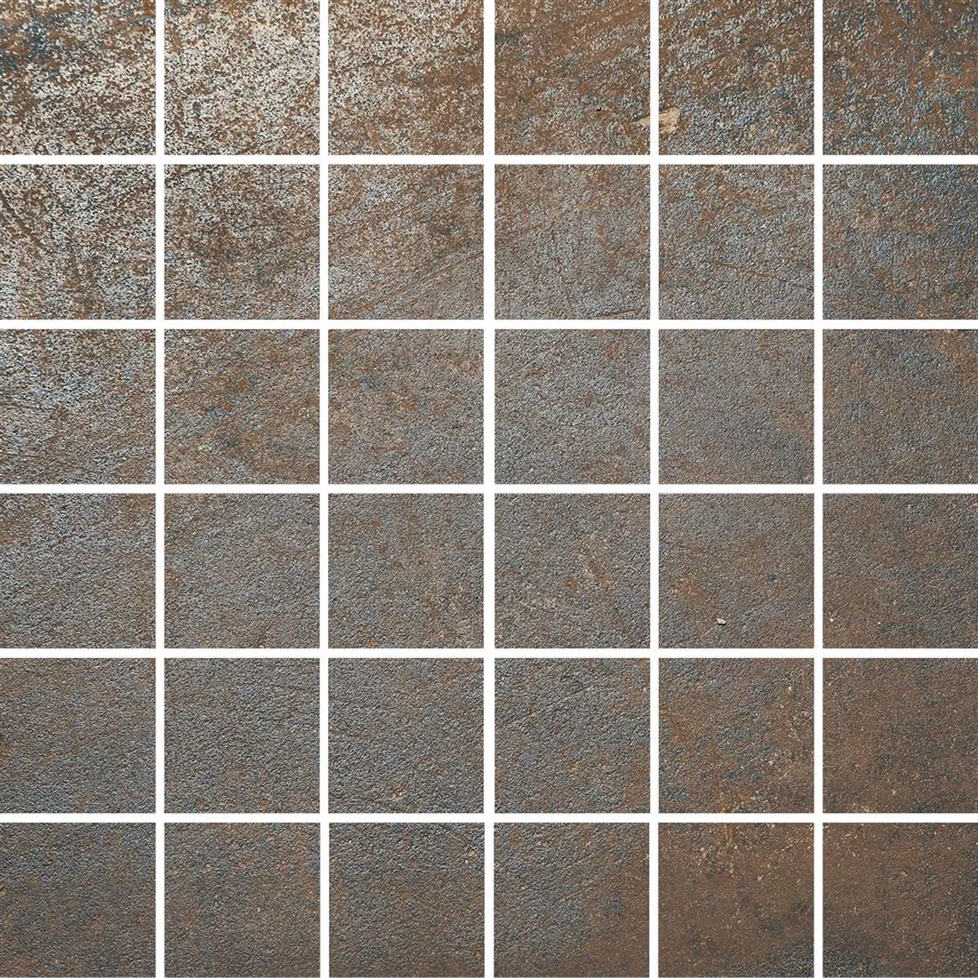 Mosaiikki Laatta Sierra Metallin Näköinen Rust R10/B Mosaiikki Laatta Sierra Metallin Näköinen Rust R10/B