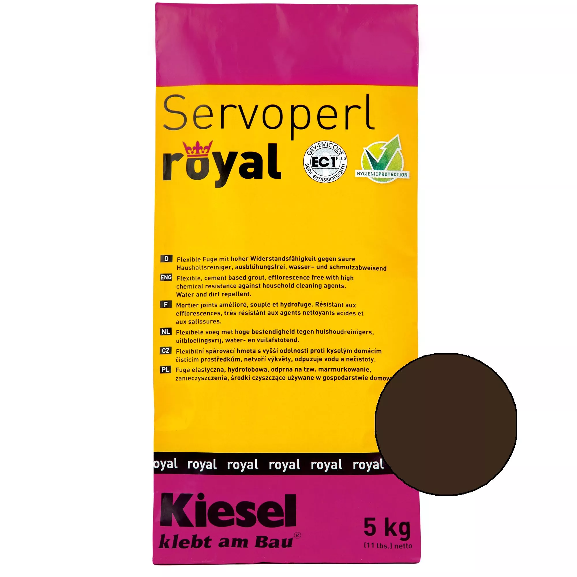 Kiesel Servoperl royal - saumaseos - 5kg kahvia