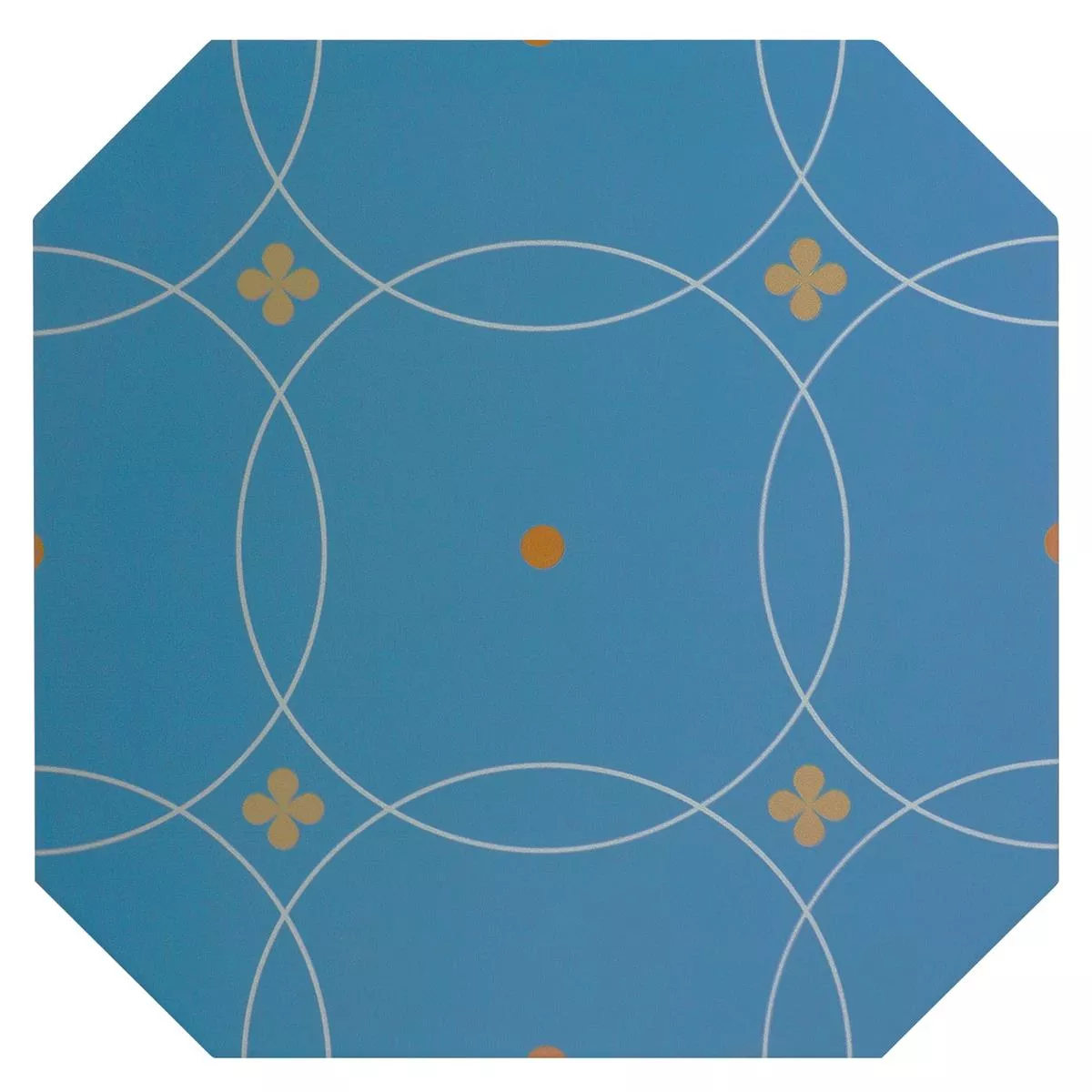 Kuvio Posliinikivitavarat Laatat Genexia Decor SininenSininen Kahdeksankulmio 20x20cm
