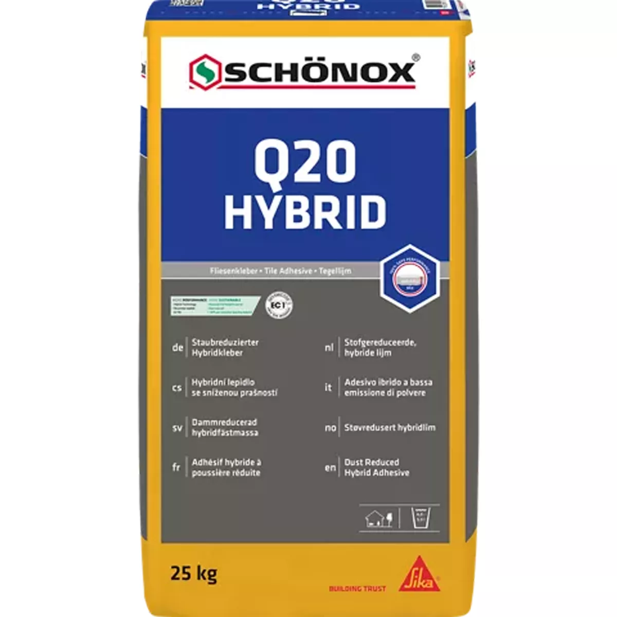 Laattaliima Schönox Q20 Hyprid 25 kg