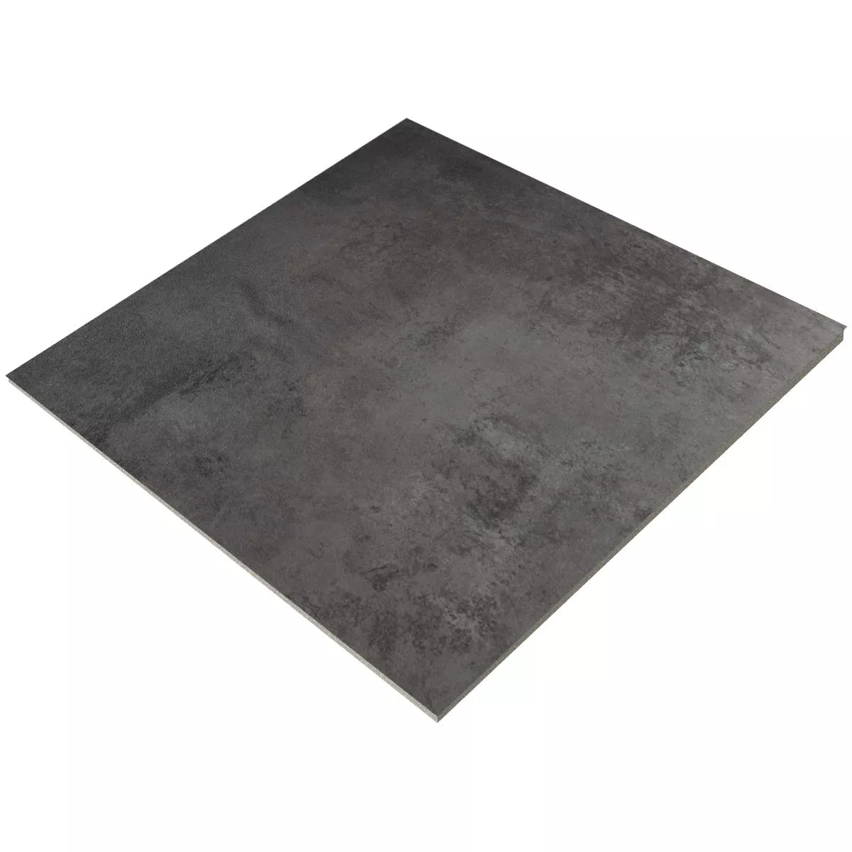 Lattialaatta Oyama Metallin Näköinen 60x60cm Tummanharmaa