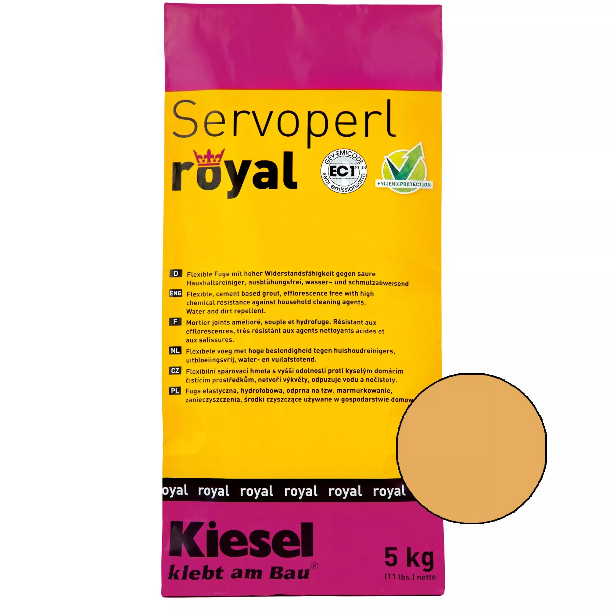 Kiesel Servoperl royal - saumayhdiste - 5kg Sahara