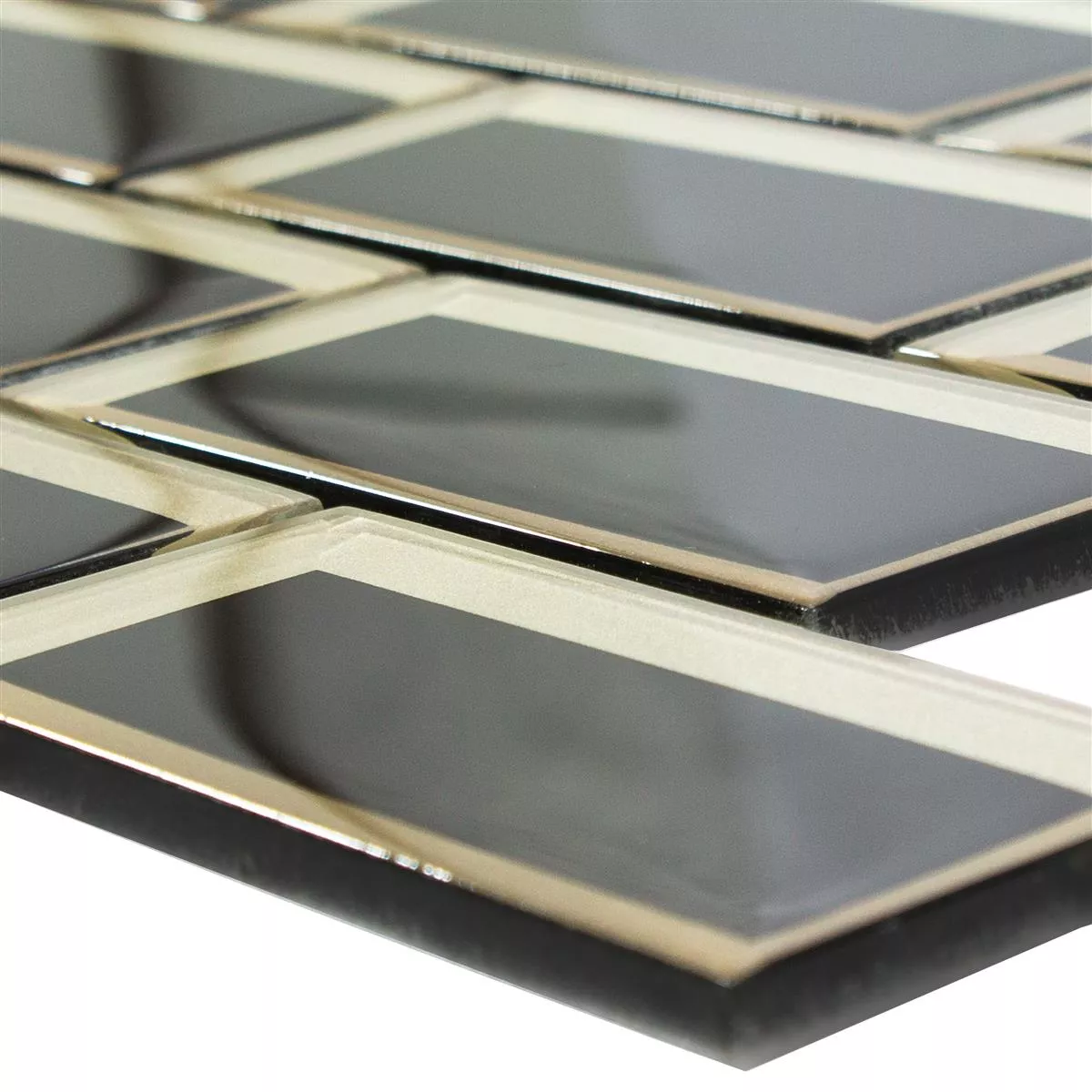 Lasimosaiikki Laatat San Marco Musta Kulta Lasimosaiikki Laatat San Marco Musta Kulta