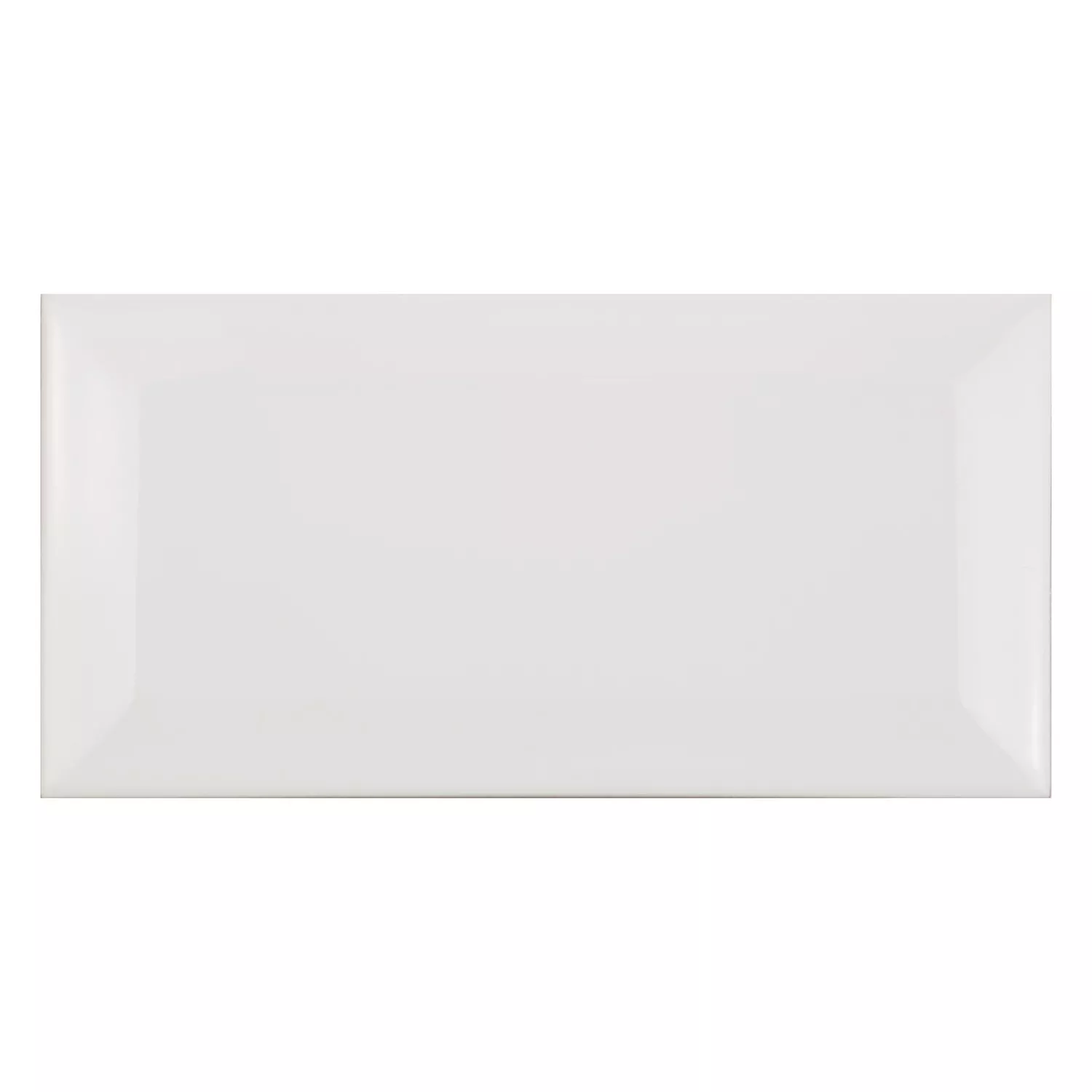 Metro laatta Valkoinen Himmeä 7,5x15 cm Fasetilla Pitcox Blanco